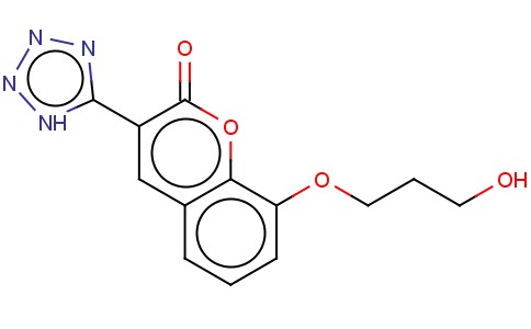 2H-1-BENZOPYRAN-2-ONE, 8-(3-HYDROXYPROPOXY)-3-(1H-TETRAZOL-5-YL)-